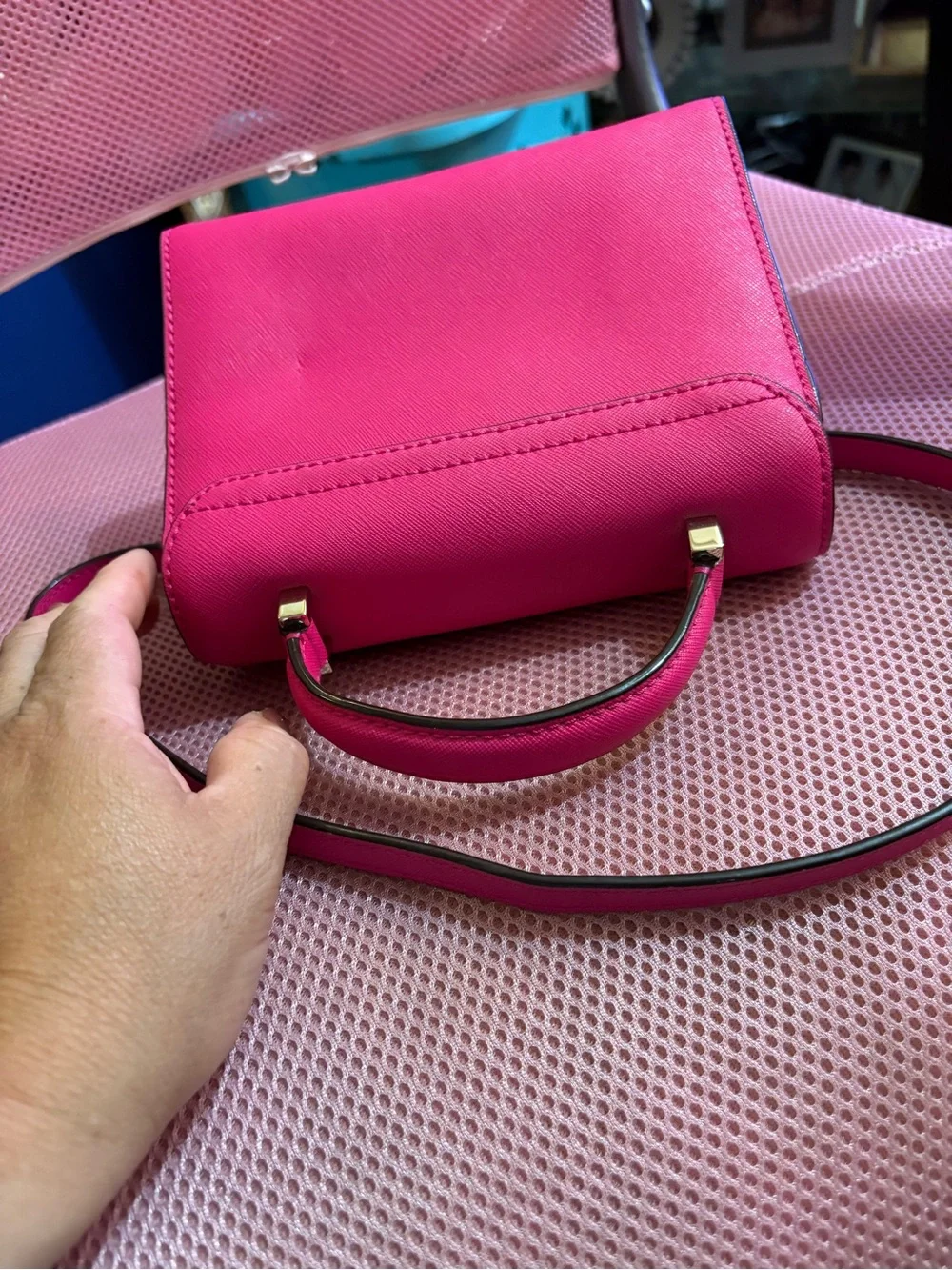 KATE SPADE Cedar Street Mini Nora Hot Pink Crossbody Satchel